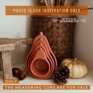 Rae Dunn Fall Ceramic Gourd Measuring Cups
